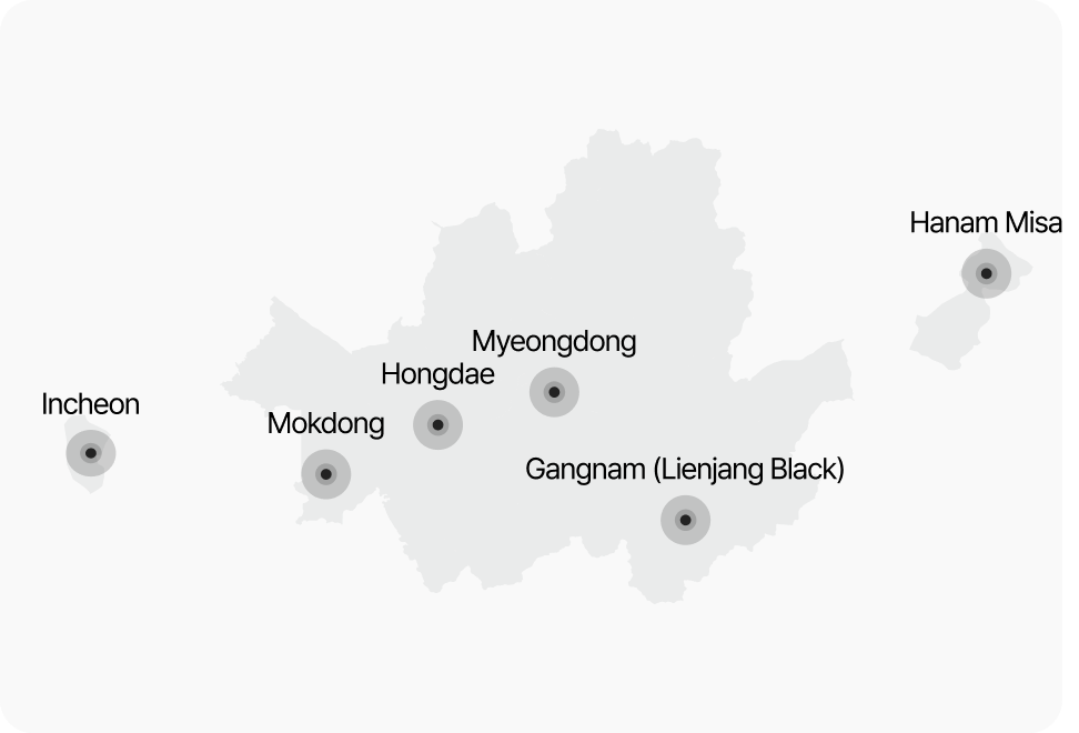 Lienjang beauty clinic branches in Korea