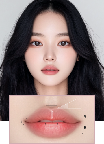 리엔장 입술필러 모바일 시술 모델 이미지
