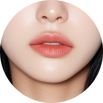 비대칭 입술 유형 예시 이미지