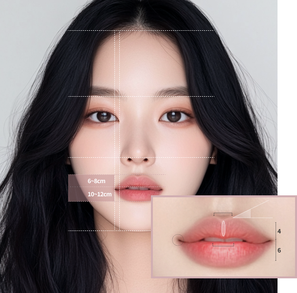 리엔장 입술필러 시술 모델 이미지