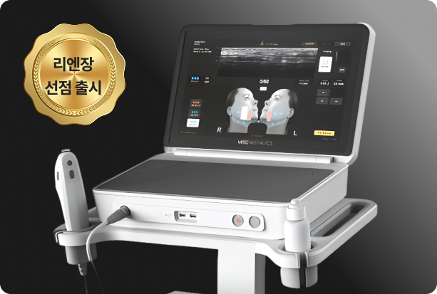 울쎄라피프라임 기기 이미지, 울쎄라 DeepSEE 기술로 SMAS층까지 에너지를 전달하는 구조